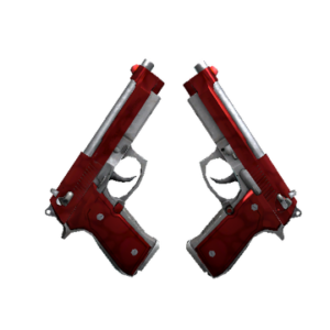 StatTrak™ Dual Berettas | Hemoglobin (Factory New)