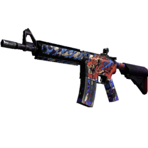StatTrak™ M4A4 | 龍王 (Dragon King) (Well-Worn)
