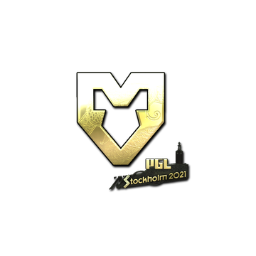 Sticker | MOUZ (Gold) | Stockholm 2021