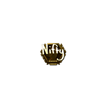 Sticker | Nifty (Gold) | London 2018