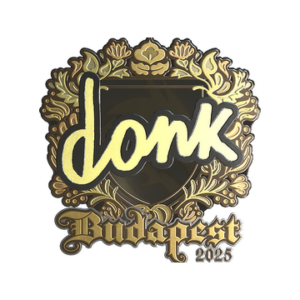 Sticker | donk (Gold) | Budapest 2025