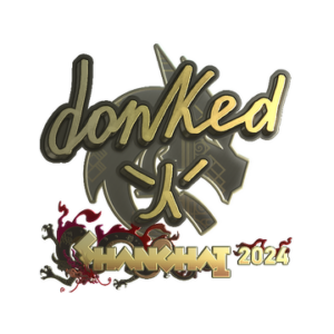 Sticker | donk (Gold) | Shanghai 2024