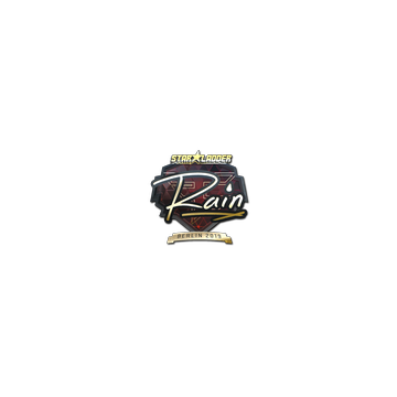 Sticker | rain (Gold) | Berlin 2019
