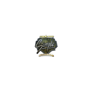 Sticker | s1mple (Gold) | Berlin 2019