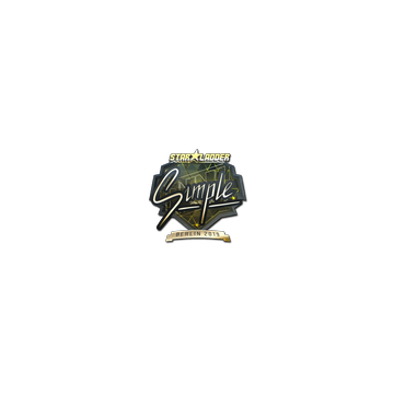 Sticker | s1mple (Gold) | Berlin 2019