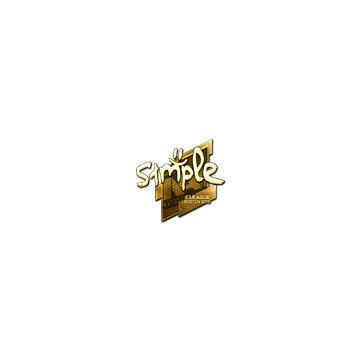 Sticker | s1mple (Gold) | Boston 2018
