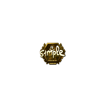 Sticker | s1mple (Gold) | London 2018