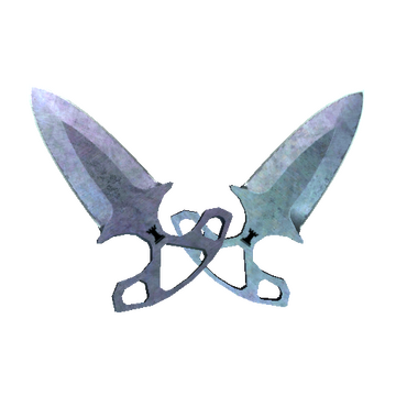 ★ Shadow Daggers | Blue Steel (Well-Worn)