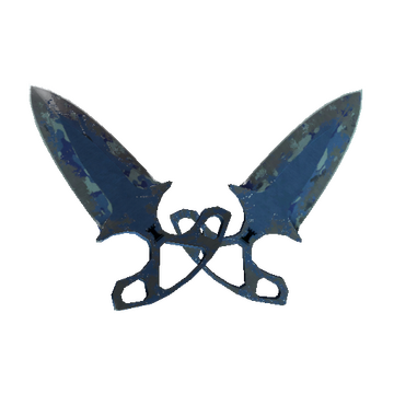 ★ Shadow Daggers | Bright Water (Battle-Scarred)