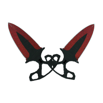★ Shadow Daggers | Crimson Web (Well-Worn)