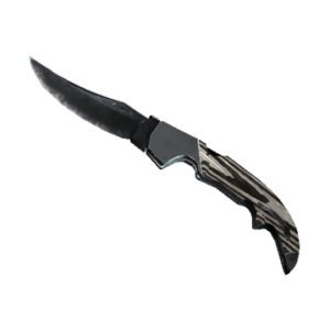 ★ StatTrak™ Falchion Knife | Black Laminate (Minimal Wear)