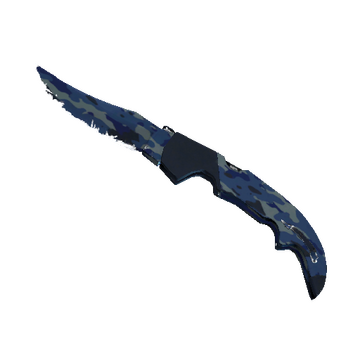 ★ StatTrak™ Falchion Knife | Bright Water (Well-Worn)