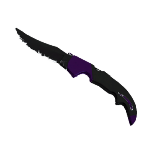 ★ StatTrak™ Falchion Knife | Ultraviolet (Well-Worn)
