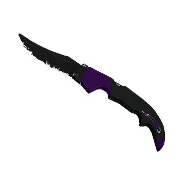 ★ StatTrak™ Falchion Knife | Ultraviolet (Well-Worn)