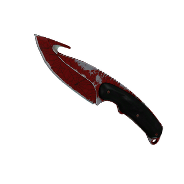 ★ StatTrak™ Gut Knife | Crimson Web (Well-Worn)