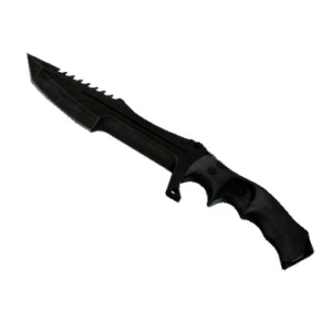★ StatTrak™ Huntsman Knife | Black Laminate (Battle-Scarred)