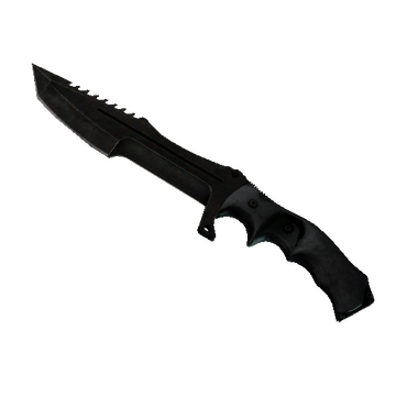 ★ StatTrak™ Huntsman Knife | Black Laminate (Battle-Scarred)