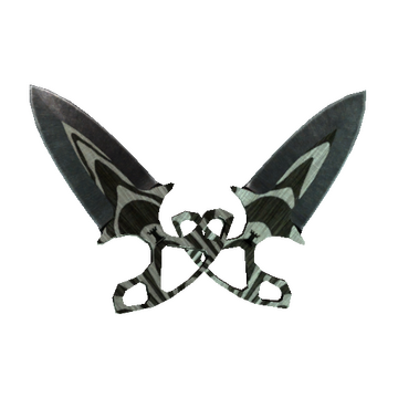★ StatTrak™ Shadow Daggers | Black Laminate (Well-Worn)