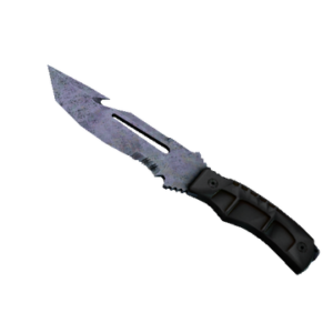 ★ StatTrak™ Survival Knife | Blue Steel (Well-Worn)