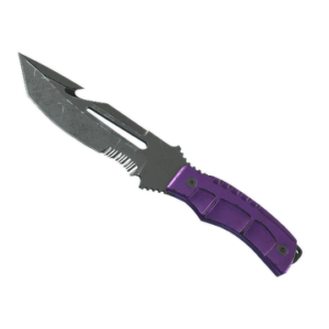 ★ StatTrak™ Survival Knife | Ultraviolet (Battle-Scarred)