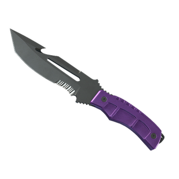 ★ StatTrak™ Survival Knife | Ultraviolet (Well-Worn)